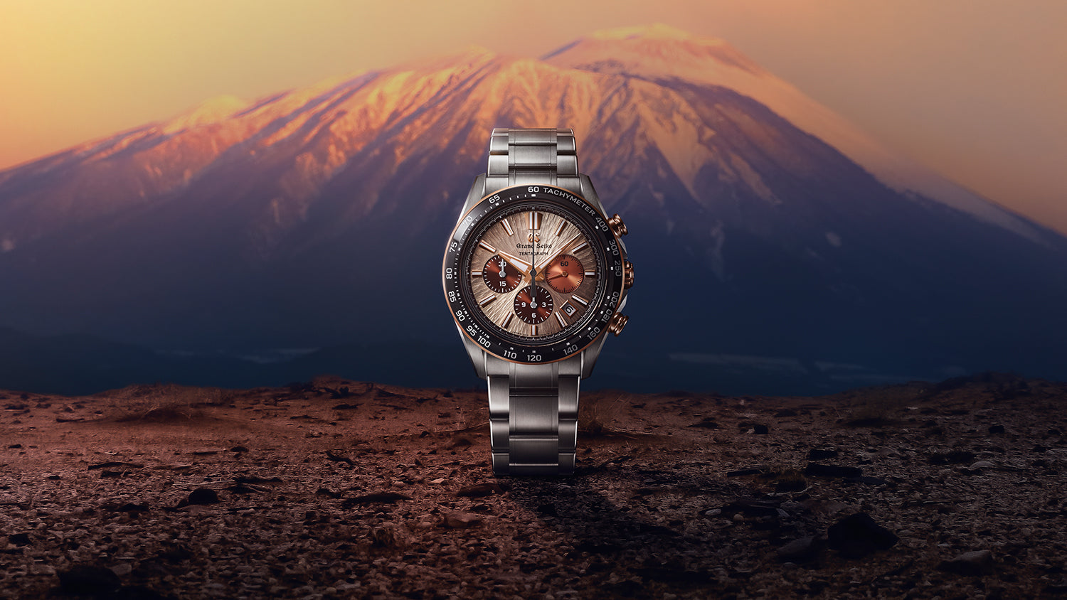 朝日に輝く岩手山の表情を宿すメカニカルクロノグラフSLGC006が登場