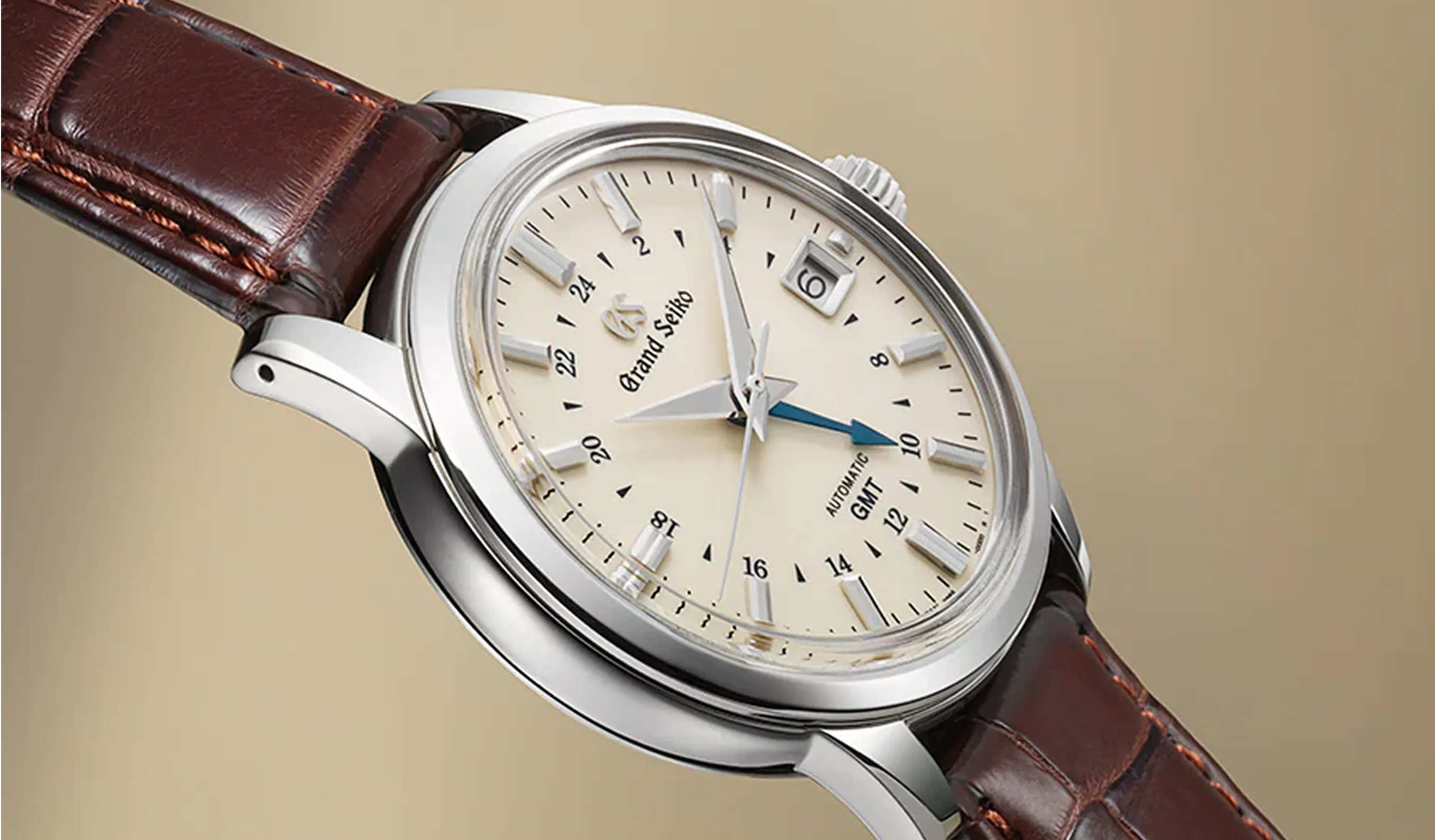 sbgm221 グランドセイコー Grand Seiko こげ茶色のレザーストラップ