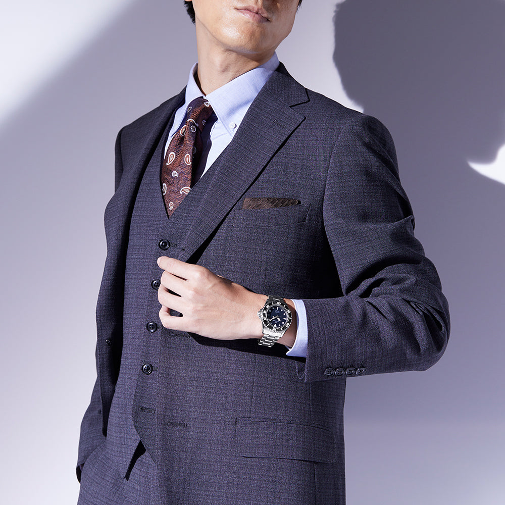 【グランジ】The light 抽象画藍色 パワーニット セカンドスキン 20221014-grand-seiko-44gs-