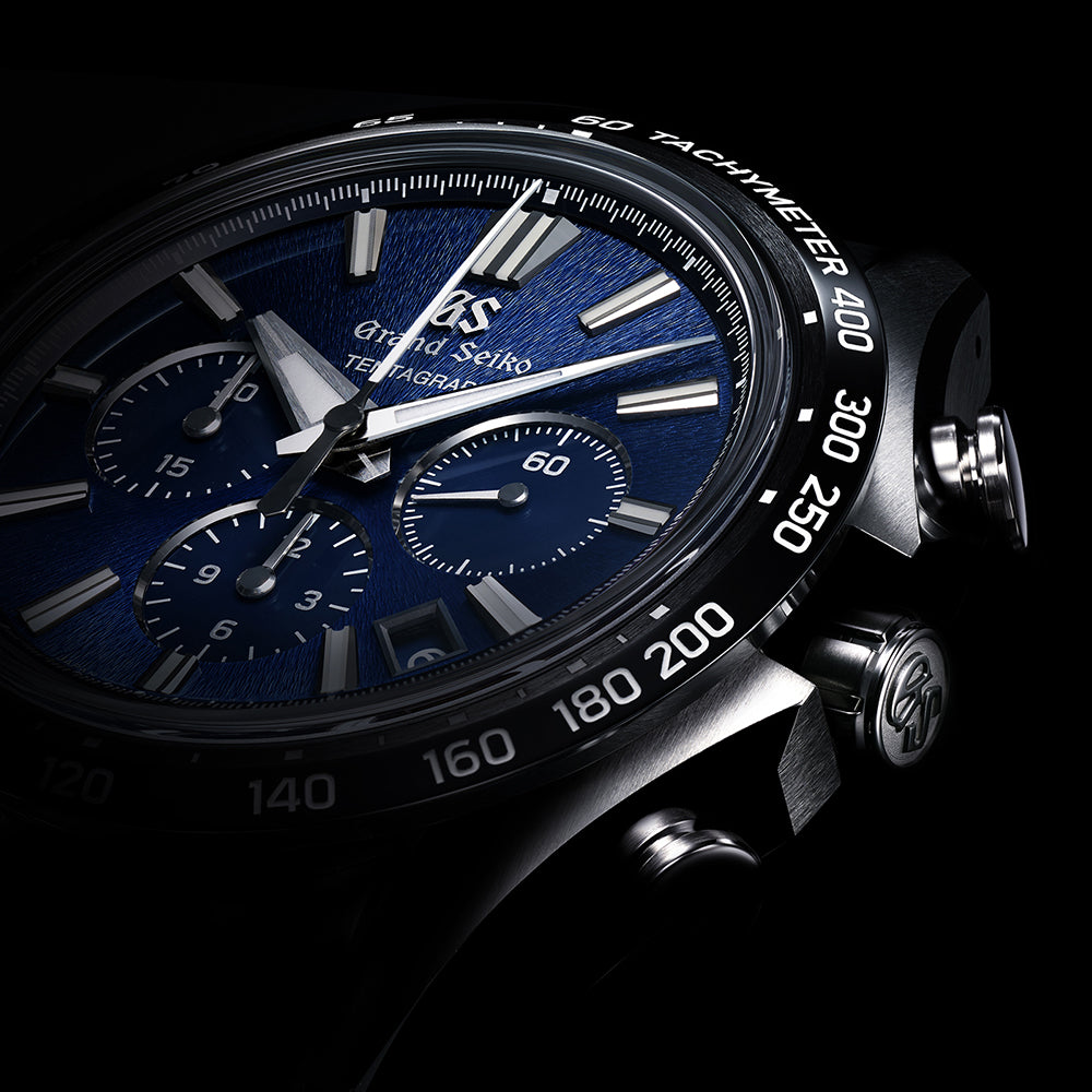 Grand Seiko 自動巻き時計 黒/青 Grand Seiko 自動巻き時計 黒/青